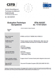 HYBRIS - ETE Évaluation Technique Européenne