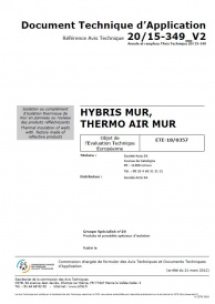 HYBRIS - DTA mur 20/15-349